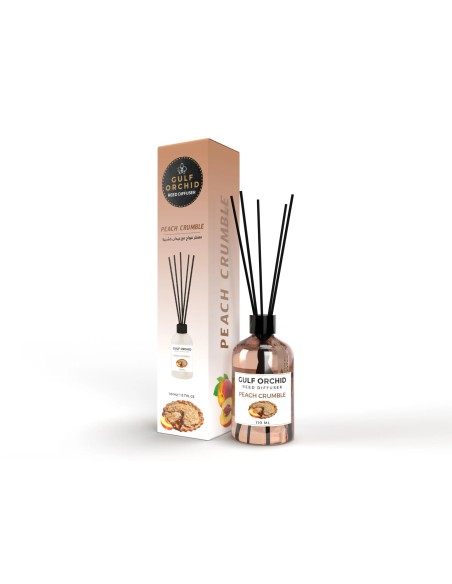 GULF ORCHID Reed Diffuser Peach Crumble  Fragancia Duradera